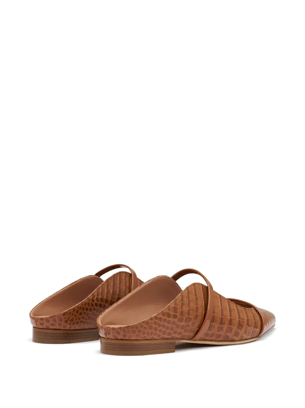 Malone Souliers Maureen croc-embossed mules Bruin