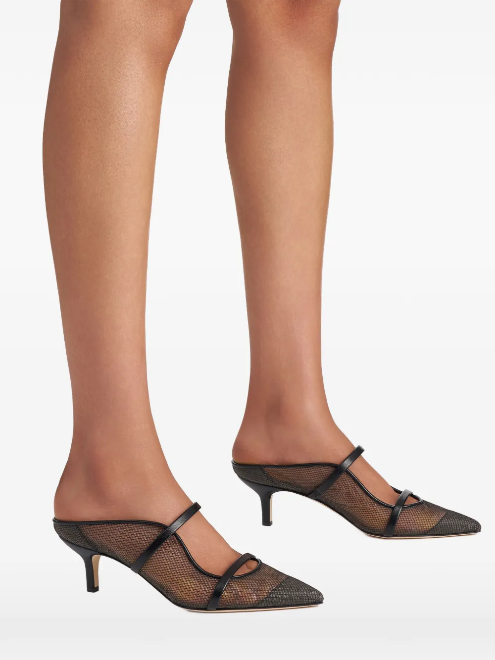 Malone Souliers Maureen mesh mules Zwart