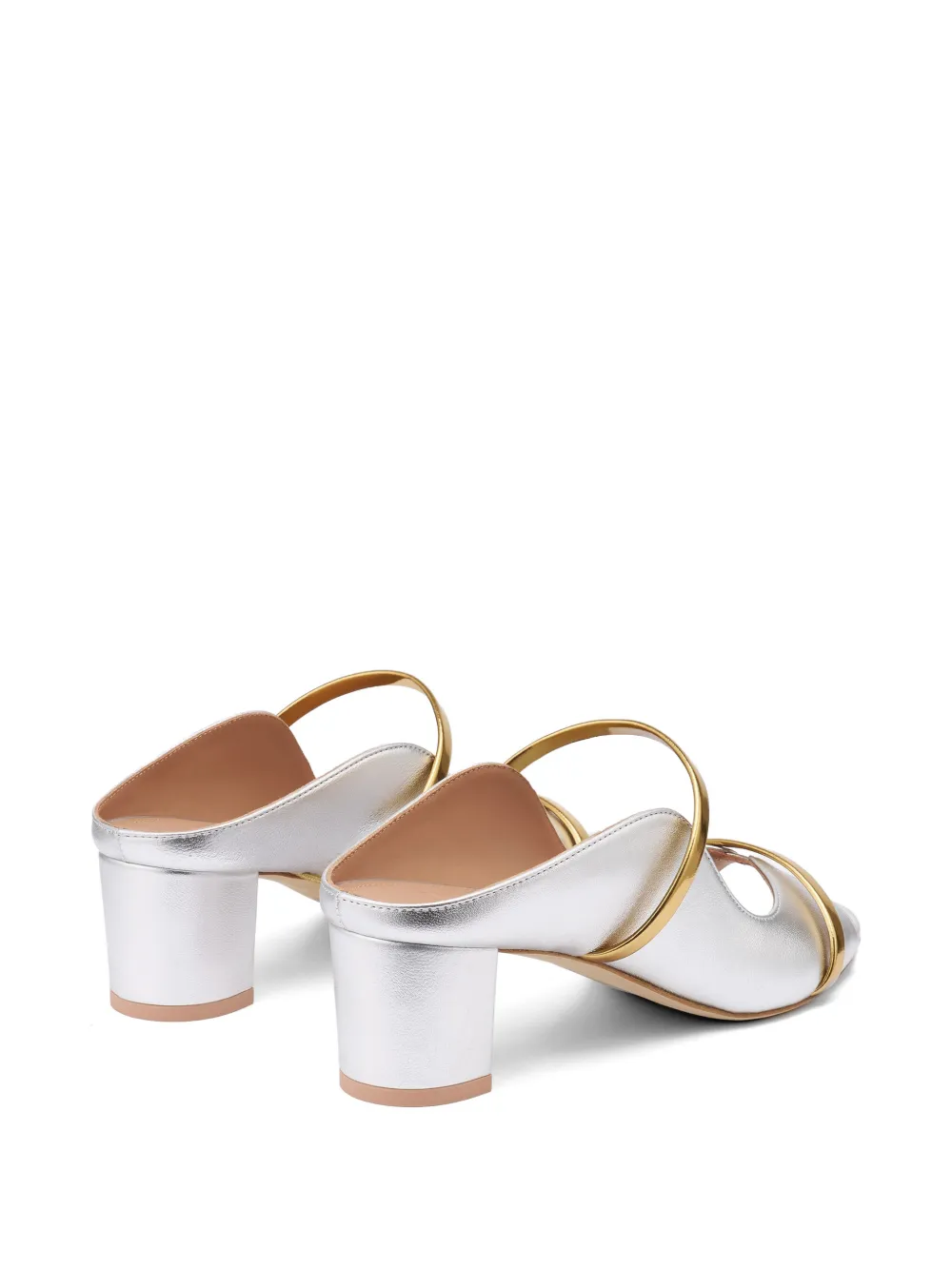 Malone Souliers Norah metallic leather sandals Zilver