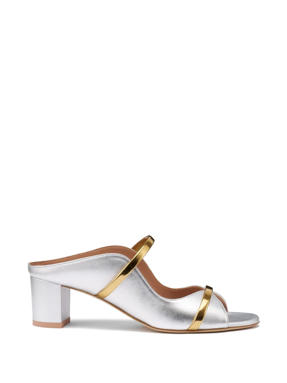 Malone Souliers Norah metallic leather sandals Zilver