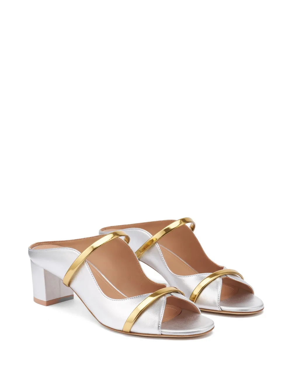 Malone Souliers Norah metallic leather sandals Zilver