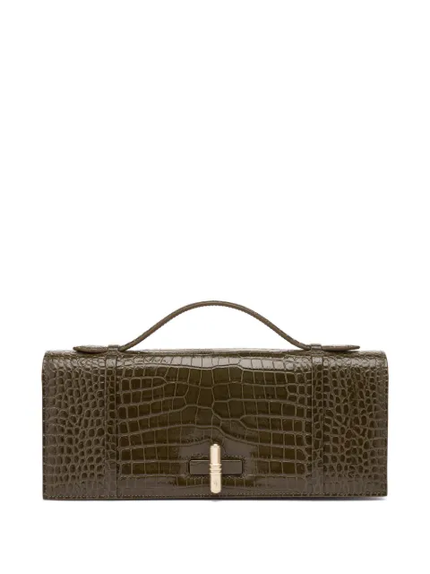 Malone Souliers May croc-embossed leather clutch bag