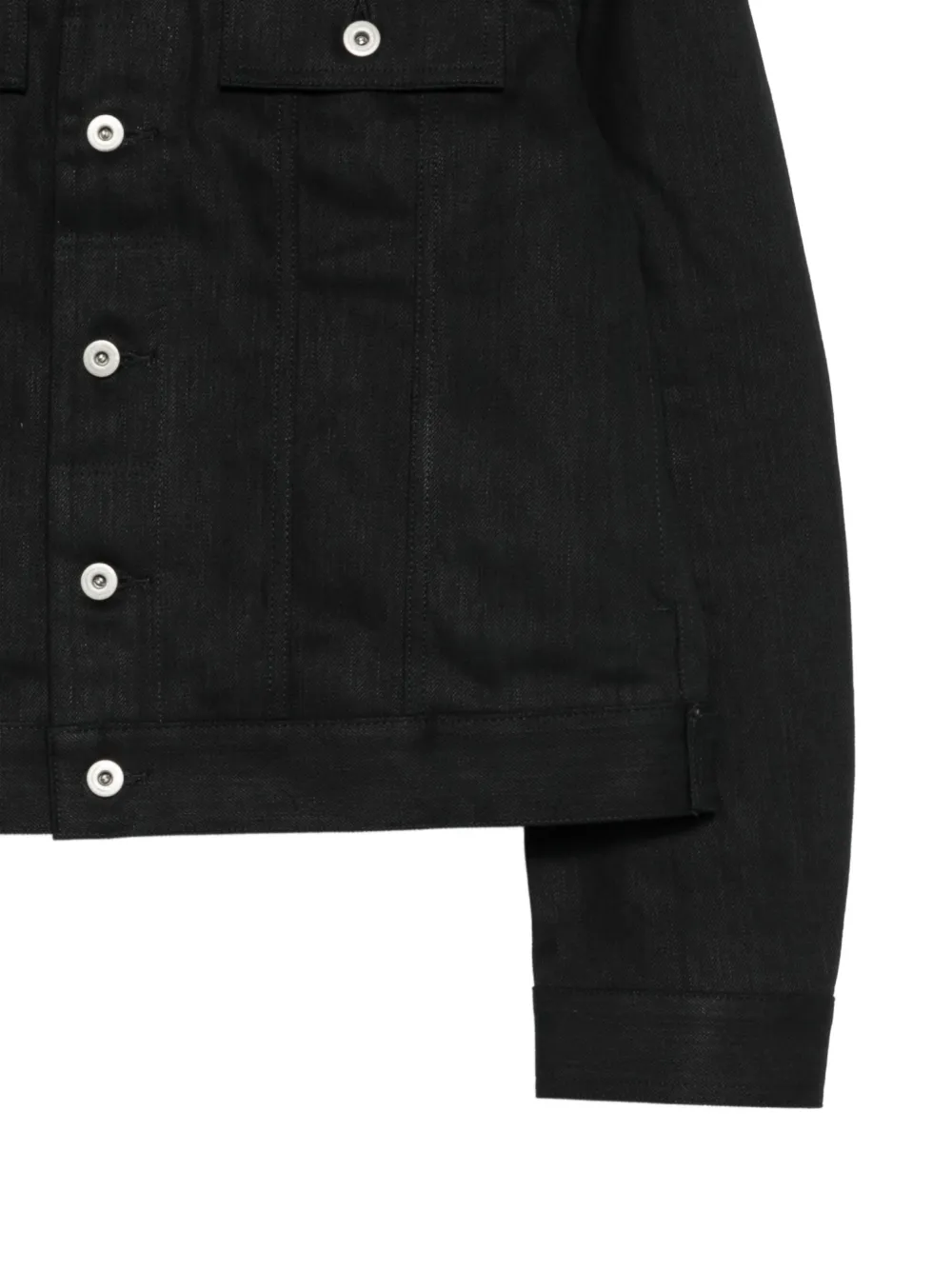  Rick Owens Drkshdw Veste En Jean Boutonnée - Noir 