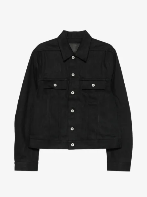 Rick Owens DRKSHDW chamarra trucker de mezclilla con botones