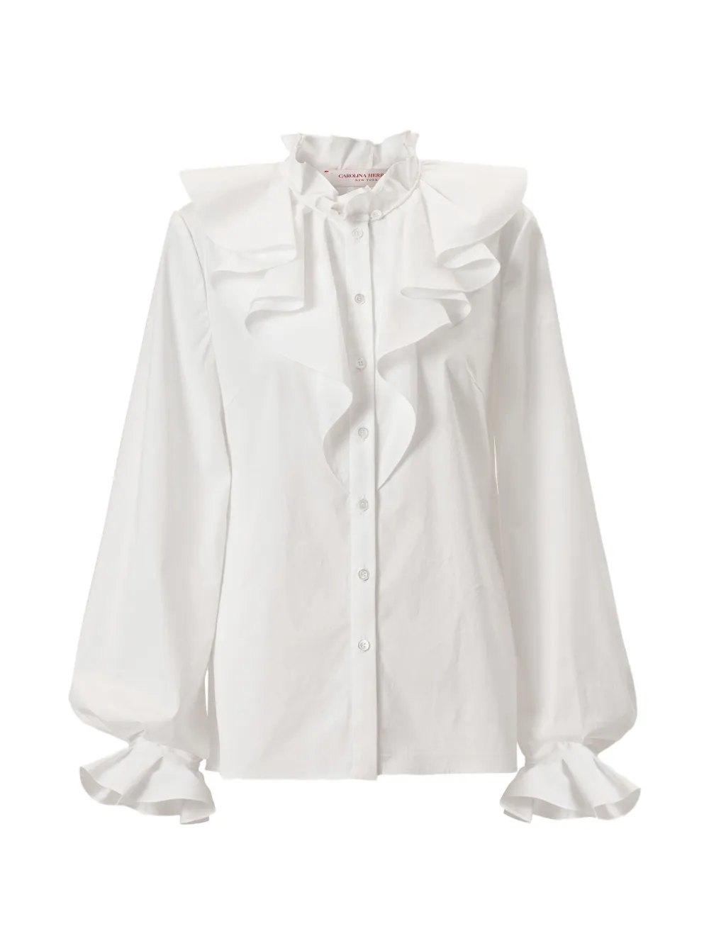 Carolina Herrera ruffle blouse - Bianco