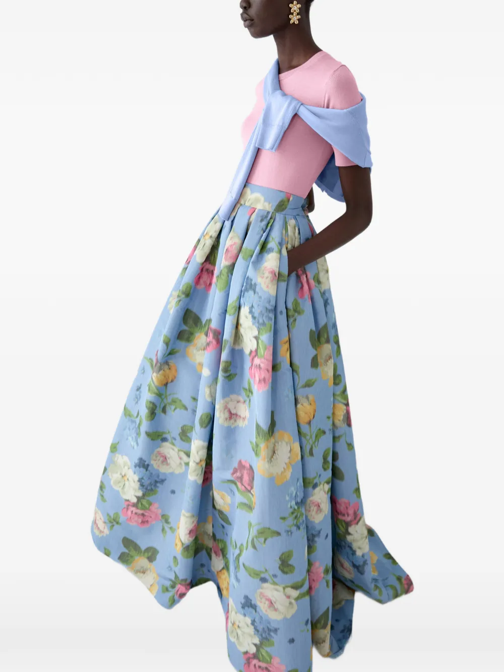 Carolina Herrera Top met ronde hals Blauw