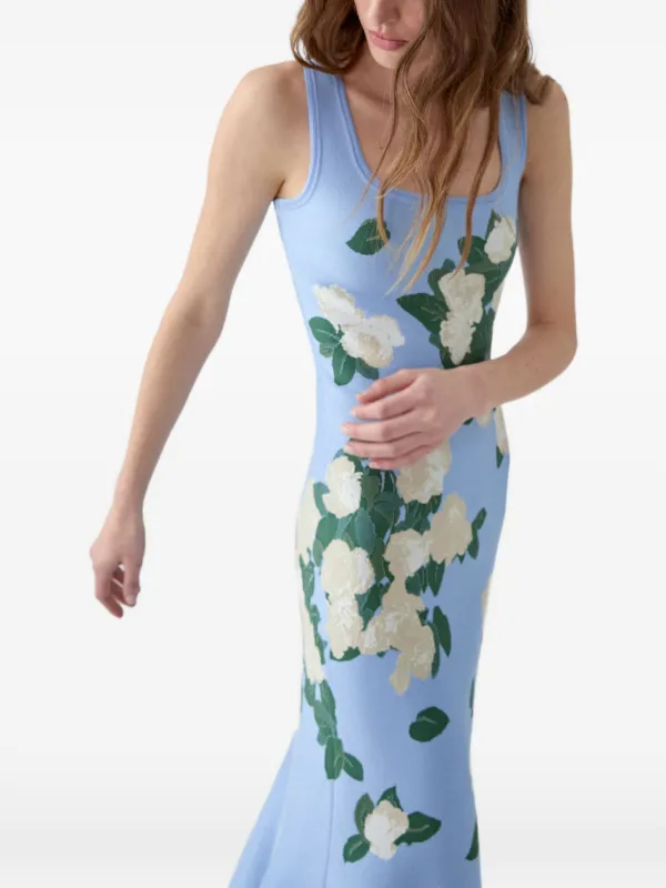carolina herrera knit dress Dress XS CH Carolina Herrera Knit With Bow Blue New 100% Original Size XS