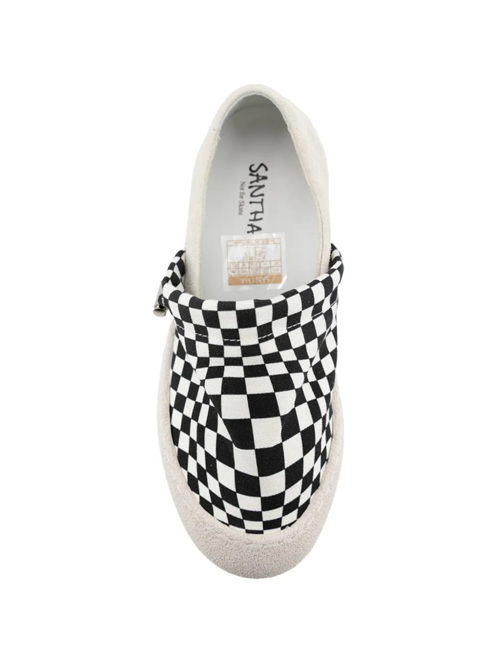 SANTHA ImSouAne checkerboard-print sneakers Beige