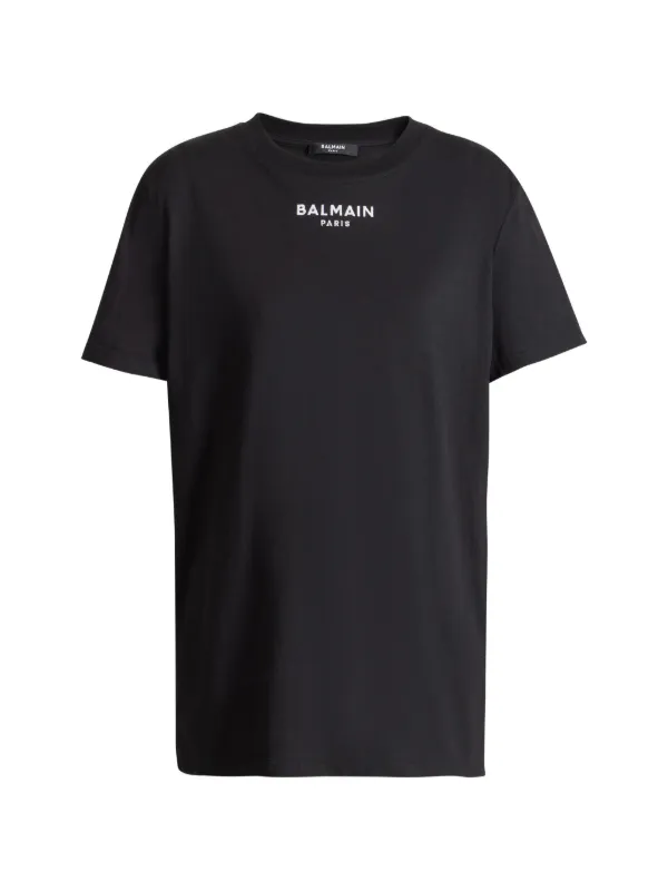 Balmain Balmain Paris Embroidered T-shirt in Black