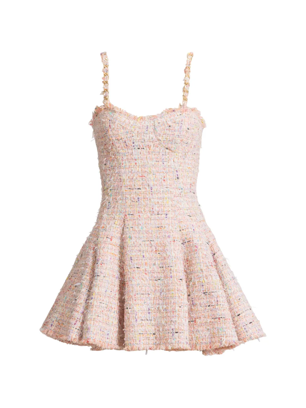 Balmain flared Tweed dress - Rosa