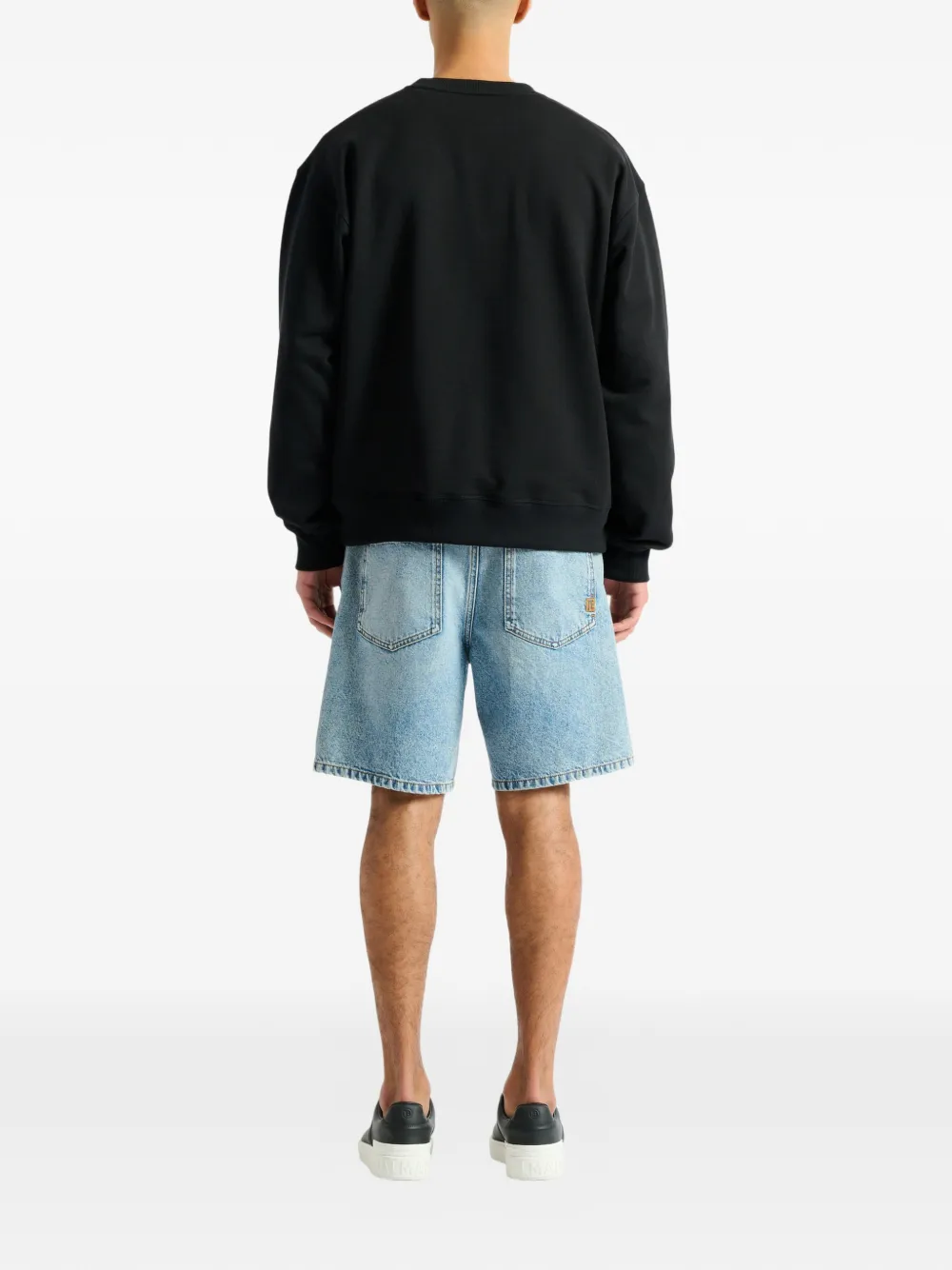  Balmain Sudadera Balmain Vine Estampada - Negro 