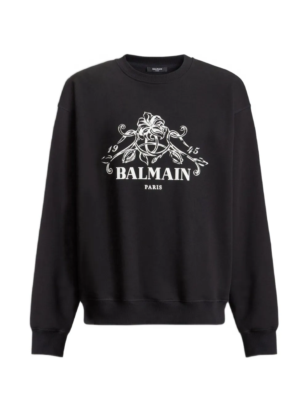Balmain Sweater met Vine print Zwart