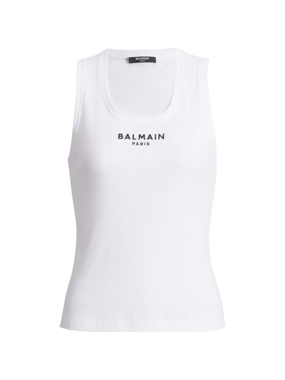 Balmain Balmain Paris embroidered vest top - Bianco