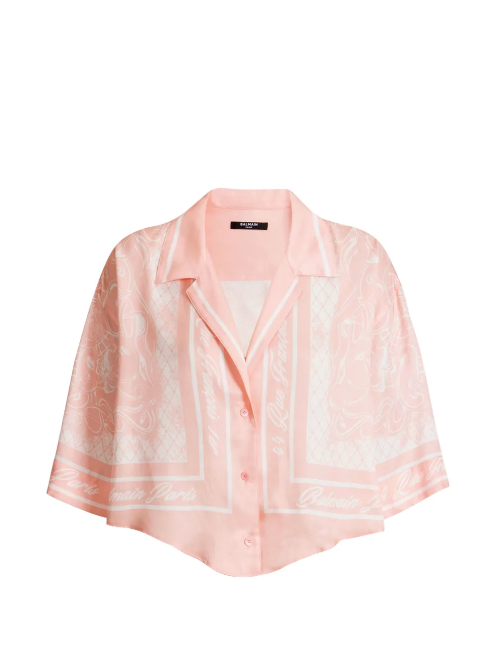 Balmain printed Foulard pyjama shirt - Rosa