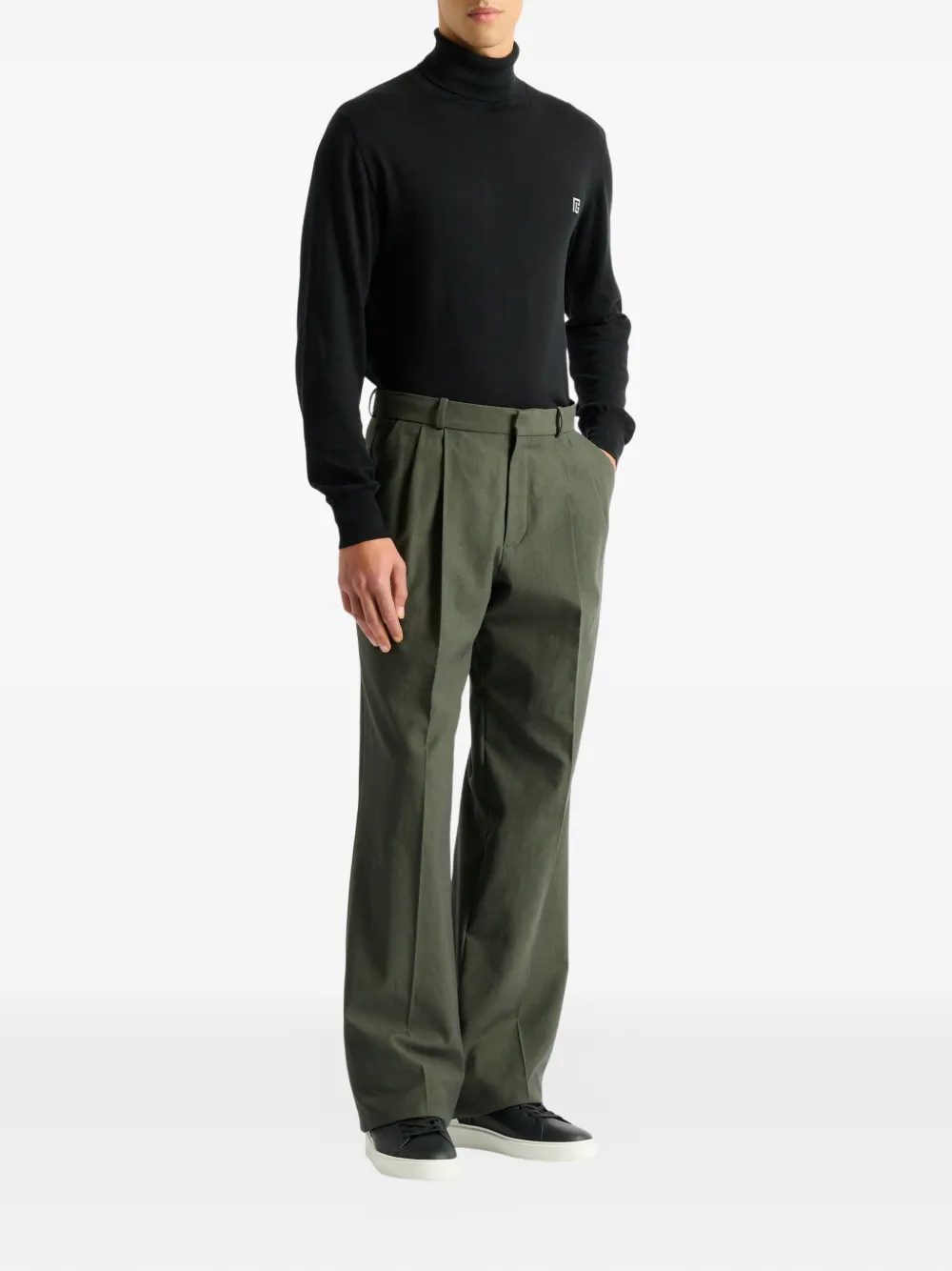 Balmain Twill broek Groen