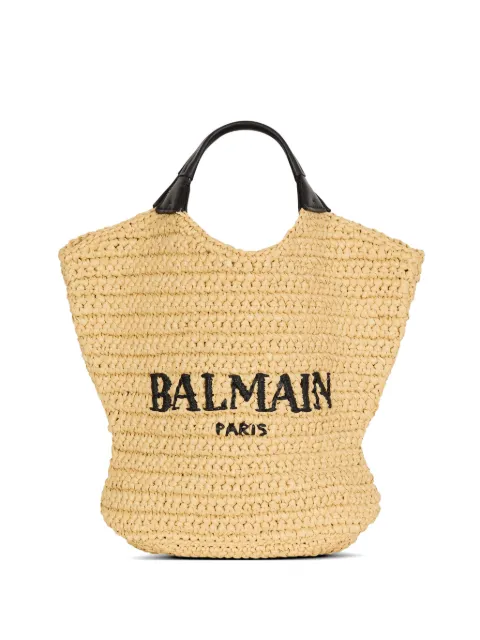 Balmain mini crochet tote bag