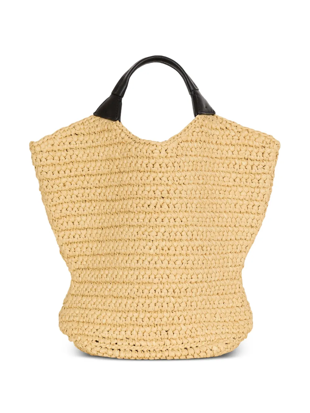 Balmain Gehaakte mini-shopper Beige