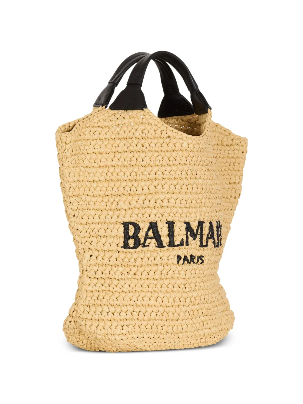 Balmain Gehaakte mini-shopper Beige