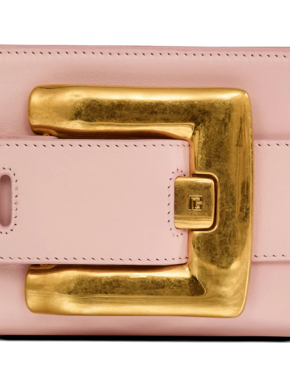 Balmain Anthem leren clutch Roze
