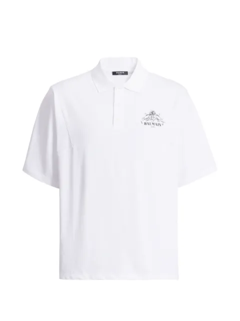 Balmain printed Balmain Vine polo