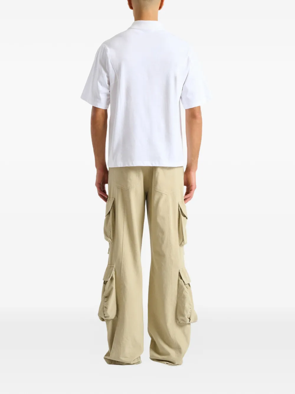 Balmain Poloshirt met Vine print Wit