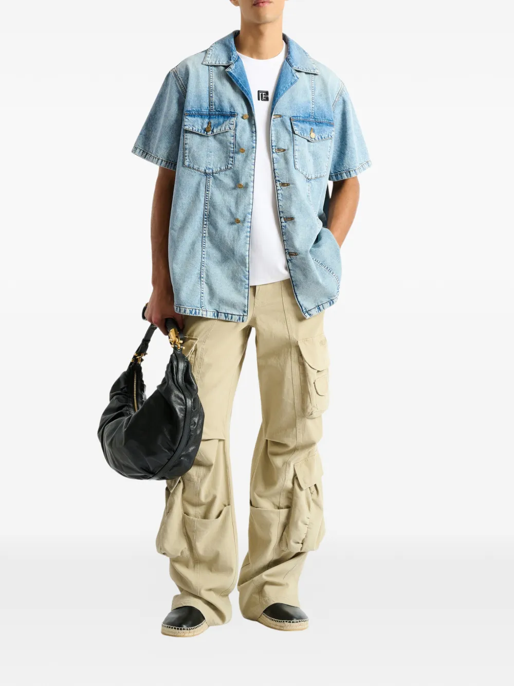 Balmain Cargo broek Beige