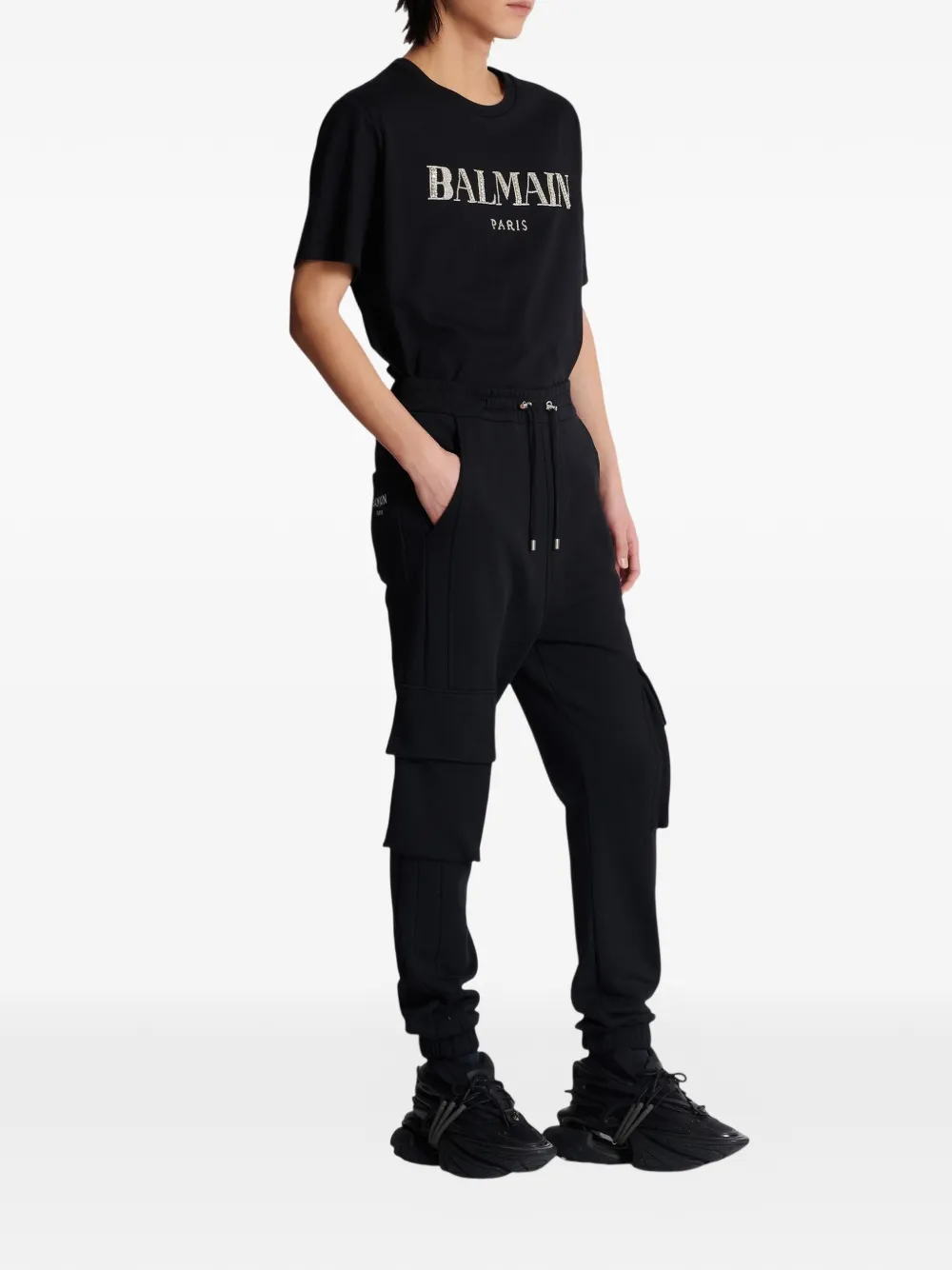 Balmain Vintage cargo joggingbroek Zwart