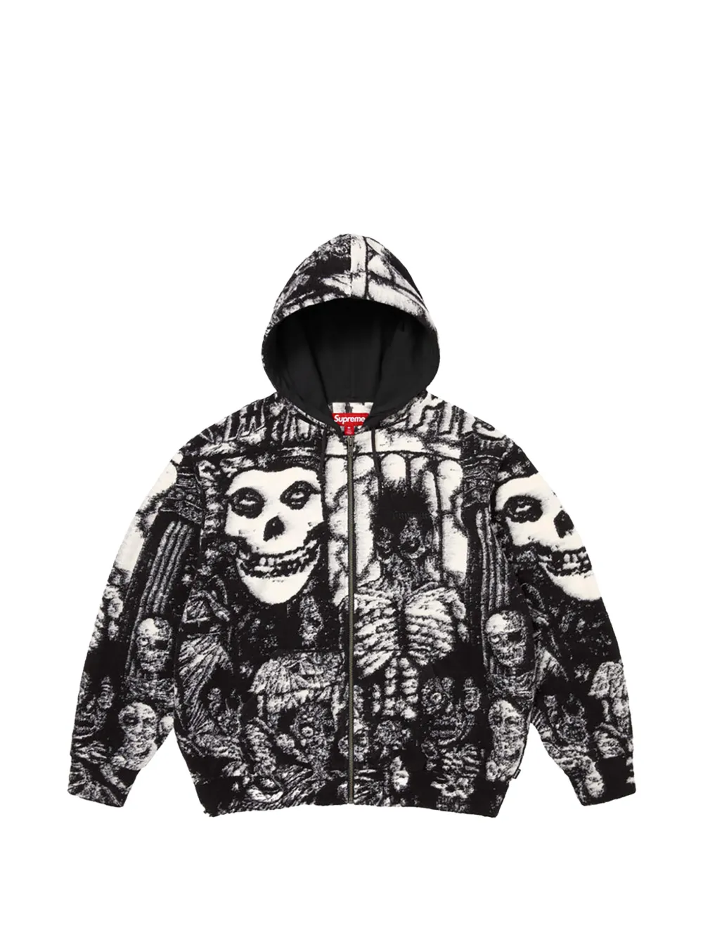 Supreme Felpa Misfits con zip - Nero