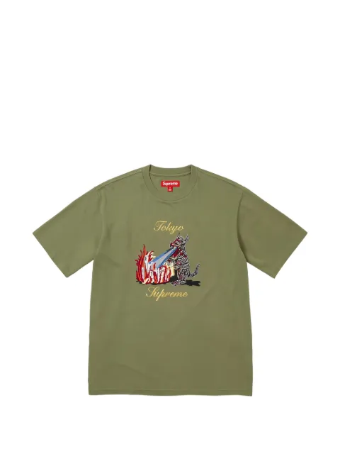 Supreme t-shirt à broderie monstre