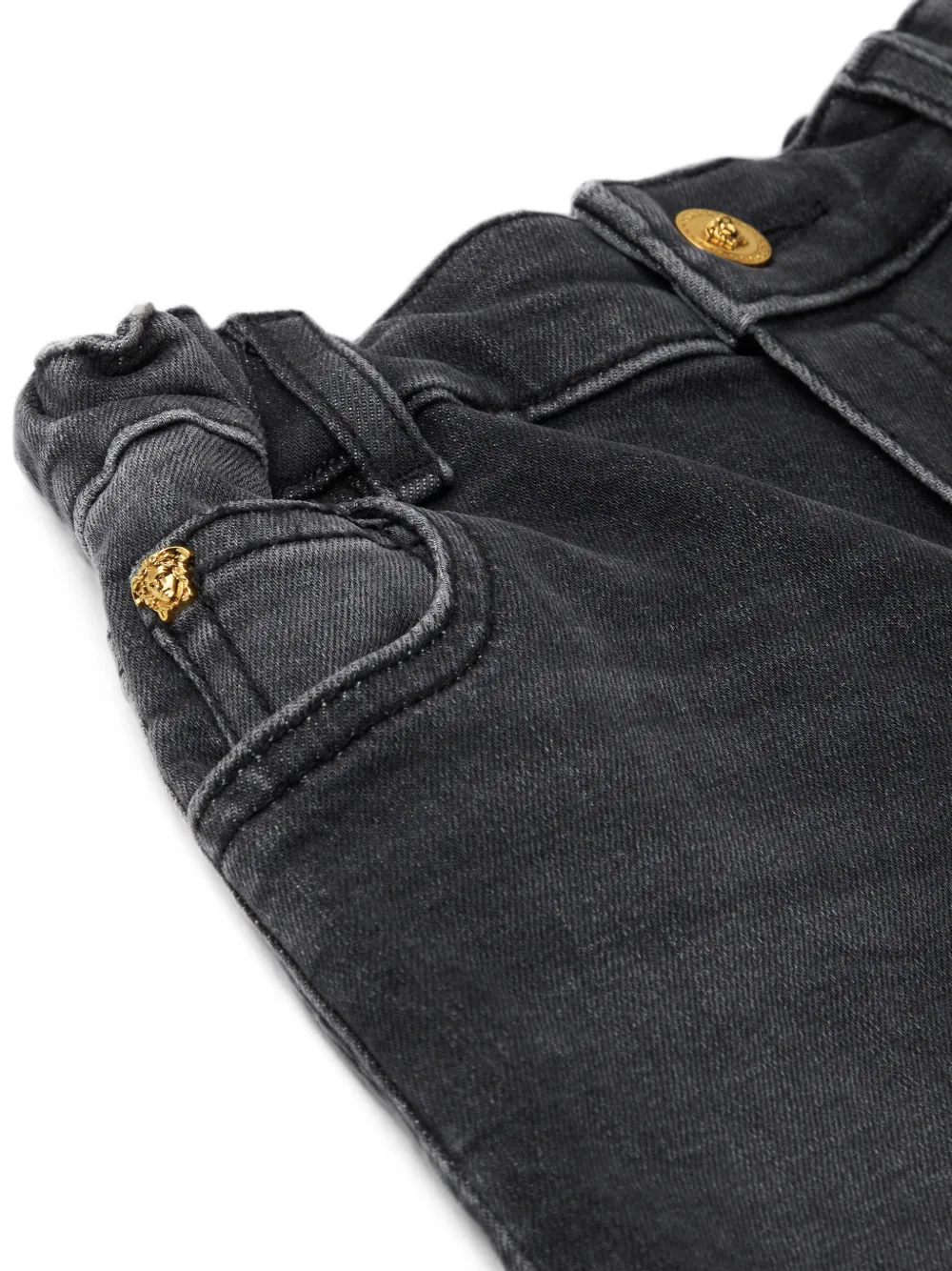 Versace Kids Medusa jeans Zwart
