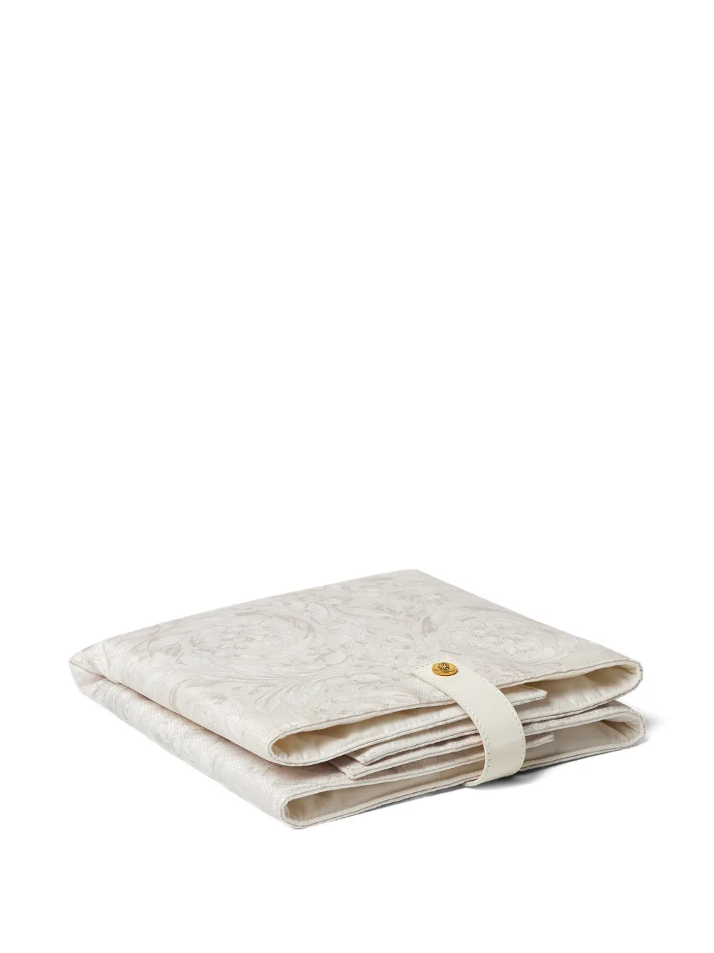 Versace Kids Gewatteerd aankleedkussen met print Beige