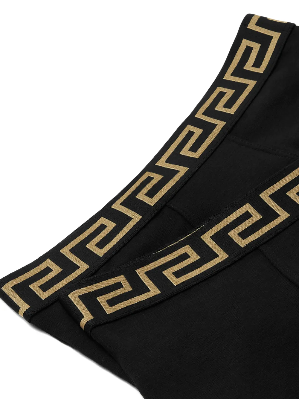 Versace Kids Jacquard katoen-jersey trunks (set van 2) Zwart