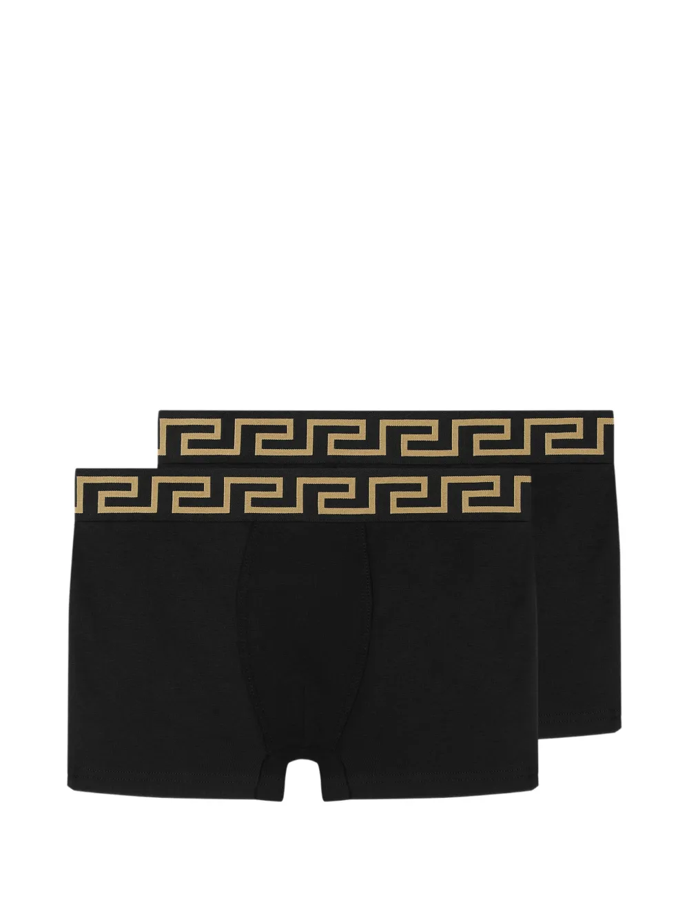 Versace Kids Greca-border boxers - Black