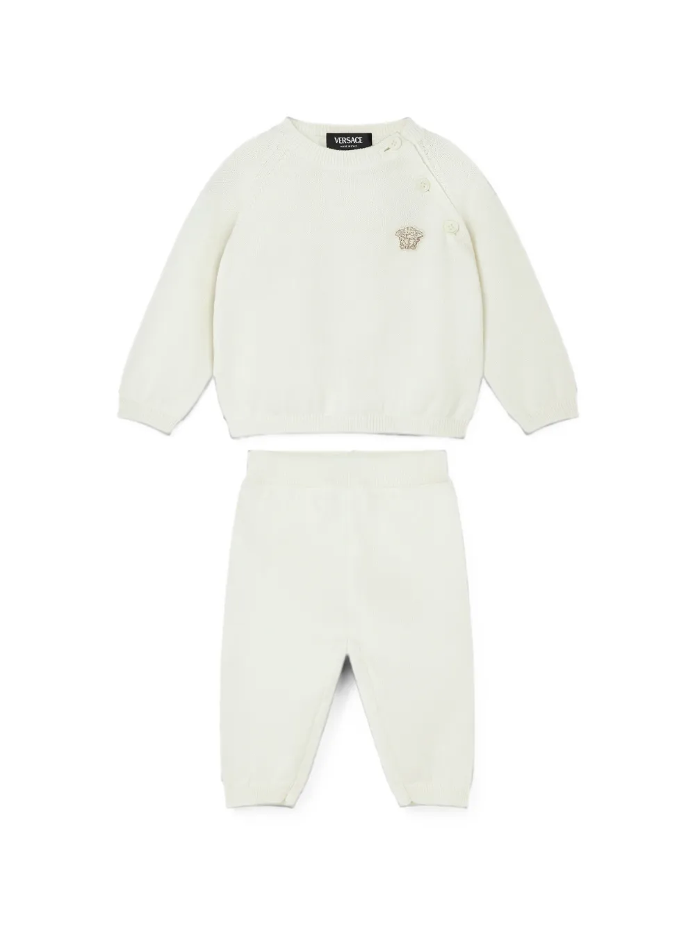 Versace Kids Set maglione in cotone - Toni neutri