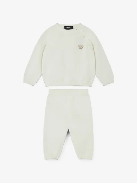 Versace Kids cotton knit sweater set