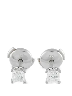 Tiffany & Co. ダイヤモンド ピアス | シルバートーン | FARFETCH JP