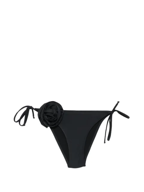 Moschino floral-applique side-tie bikini bottoms