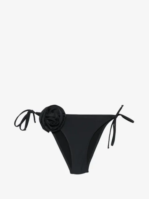 Moschino floral-applique side-tie bikini bottoms