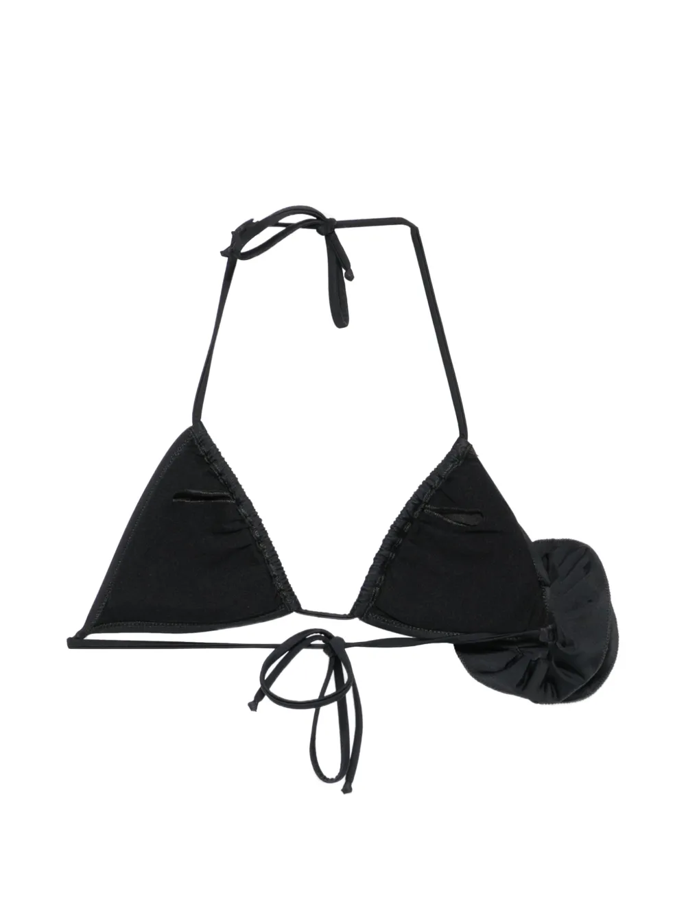 Moschino Bikini met bloemenpatch Zwart