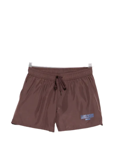 Moschino logo-print drawstring swim shorts