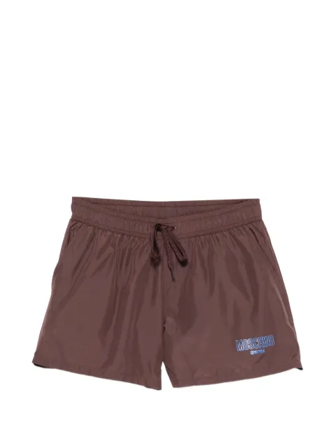 Moschino logo-print drawstring swim shorts