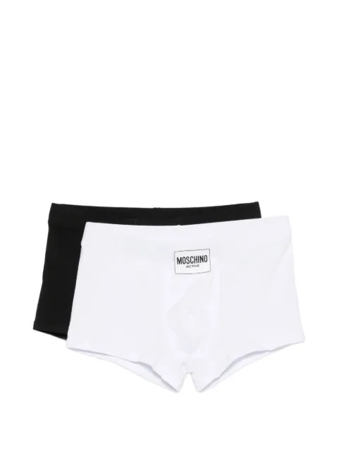 Moschino logo-patch boxers (set of two)