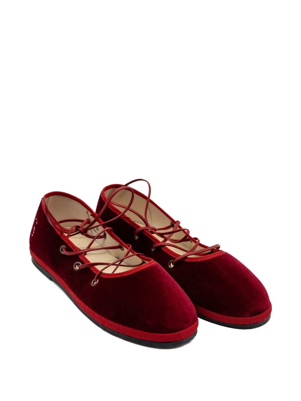 Gondolina Batea ballerina's met veters Rood