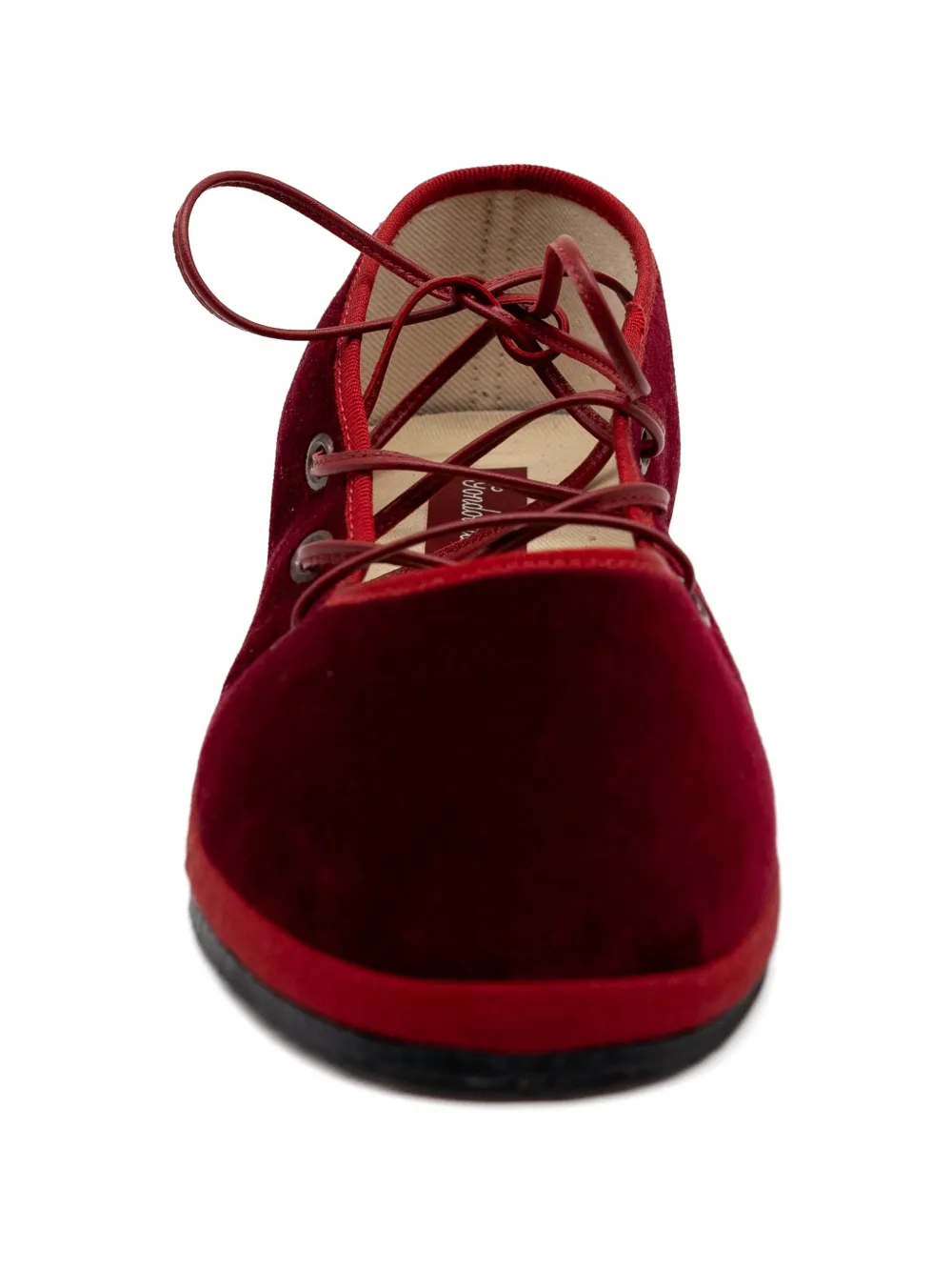 Gondolina Batea ballerina's met veters Rood