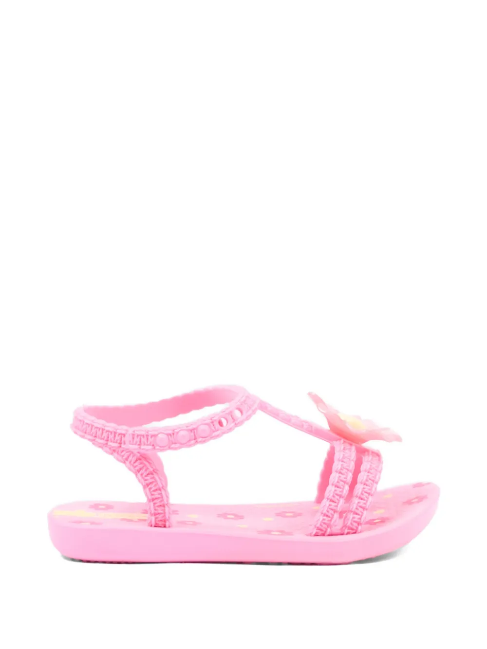 Ipanema Sandalen met bloem-applicatie en textuur Roze