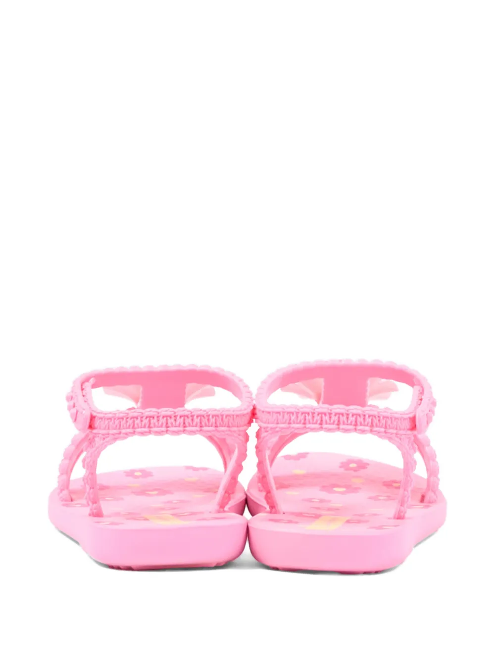 Ipanema Sandalen met bloem-applicatie en textuur Roze