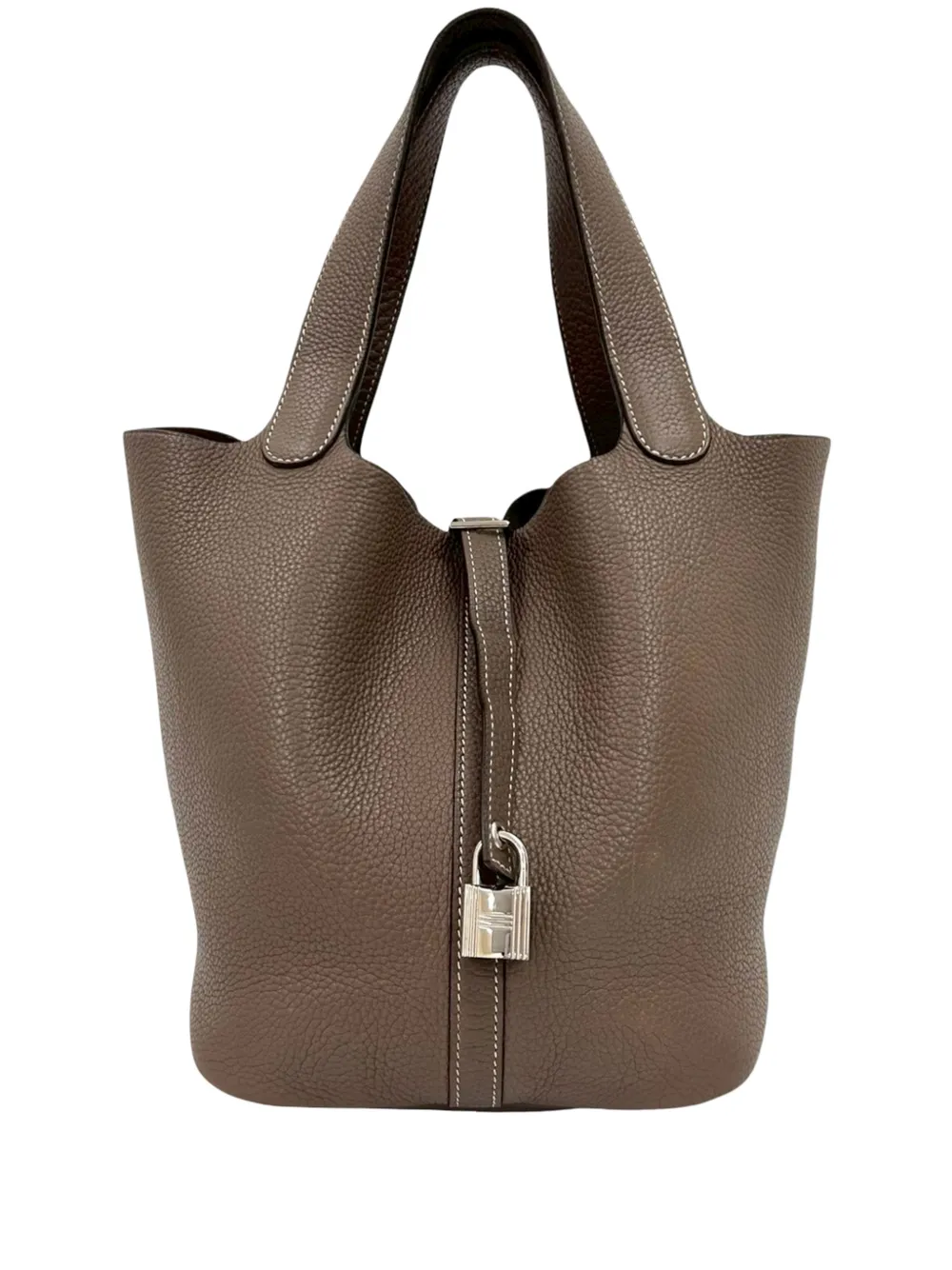 Hermès Pre-Owned 2000-2025 Clemence Picotin Lock 22 handbag - Braun