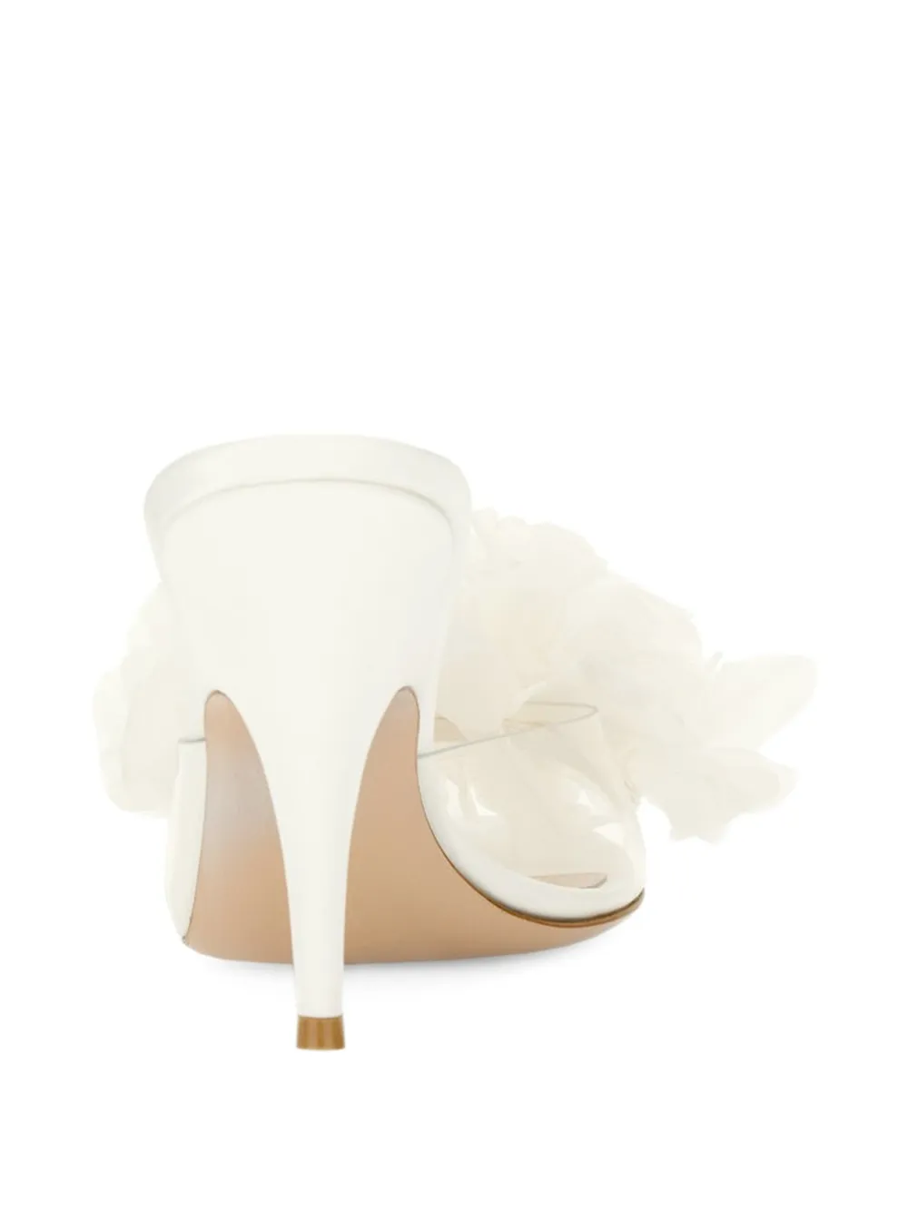 Gianvito Rossi Igea floral-appliqué sandals Wit