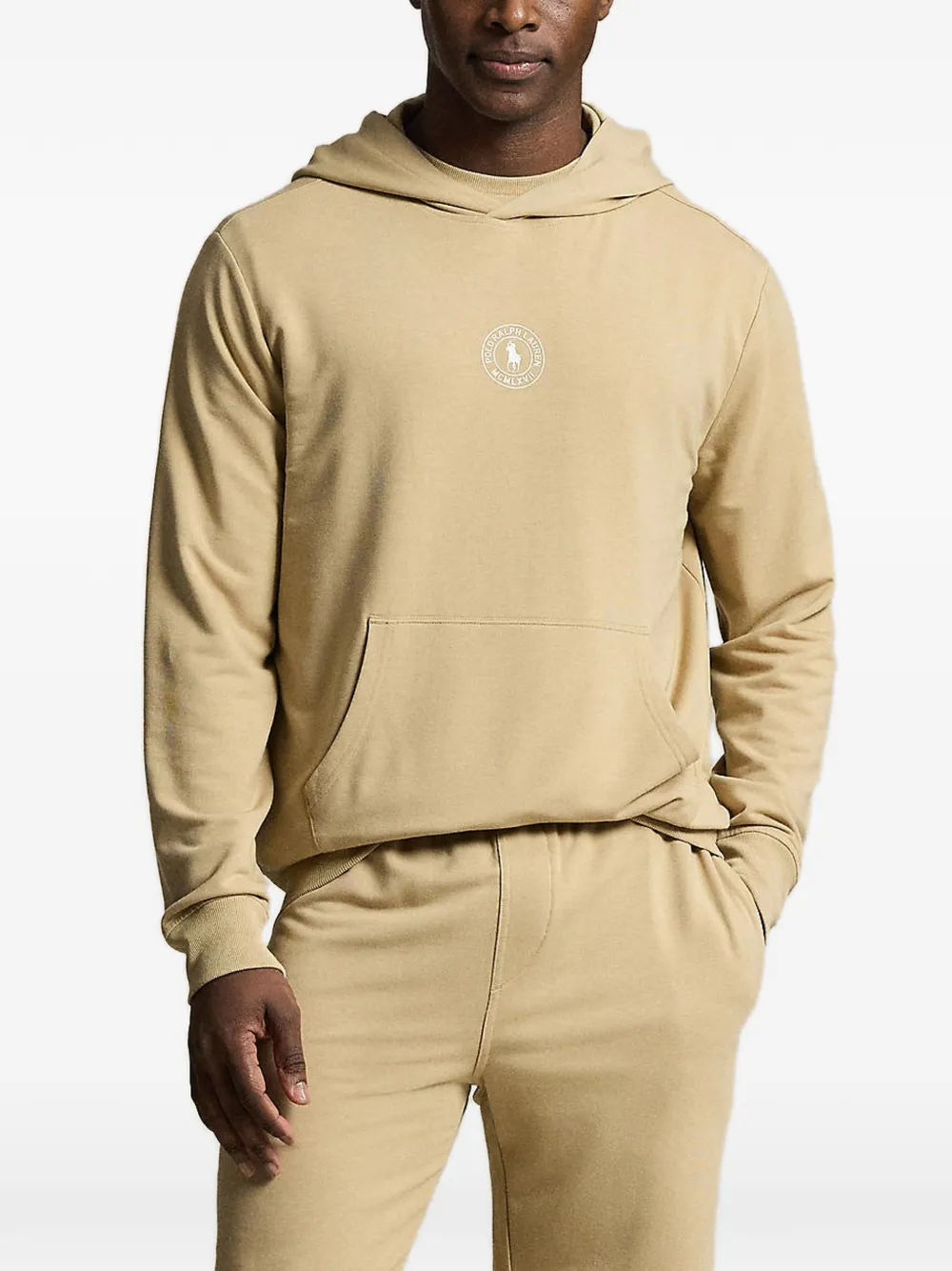 Polo Ralph Lauren logo-print hoodie - Toni neutri