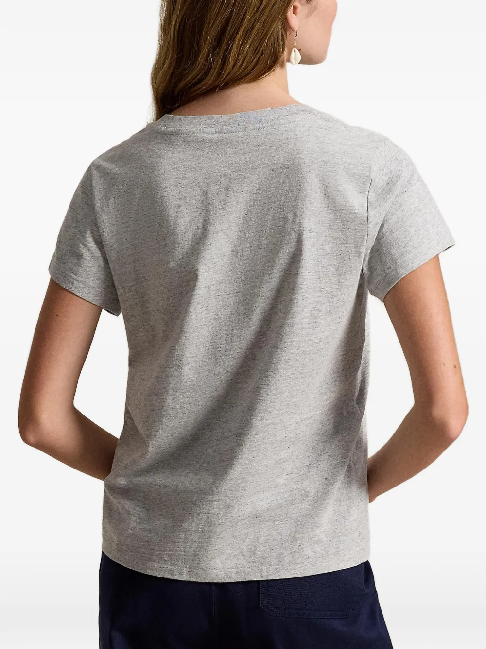 Polo Ralph Lauren T-shirt met geborduurd logo Grijs